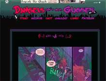 Tablet Screenshot of damsels-dont-wear-glasses.com